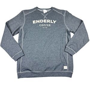 Recover Size M Womens Gray Enderly Coffee Co Crewneck Sweatshirt